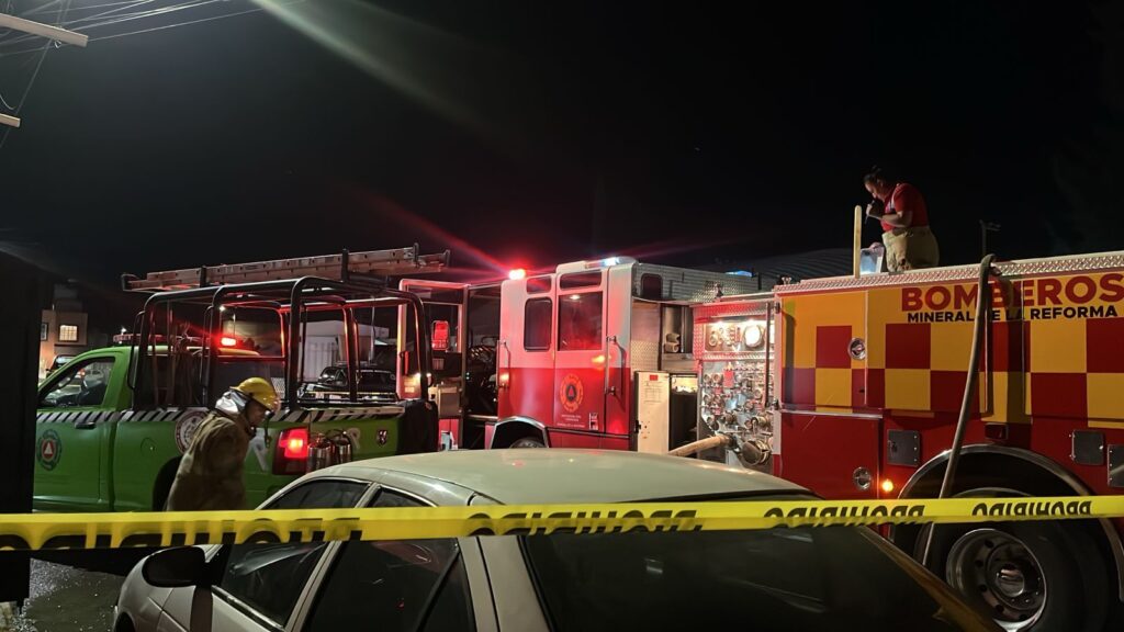 INCENDIO DEJA UNA PERSONA SIN VIDA EN MINERAL DE LA REFORMA