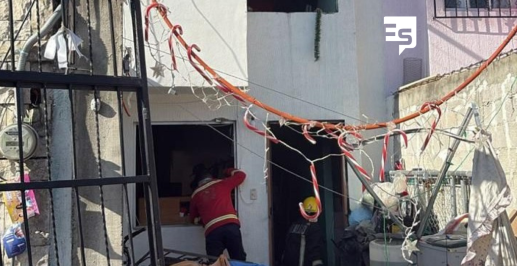 Estalló tanque de gas en Villas del Álamo; hay dos personas quemadas