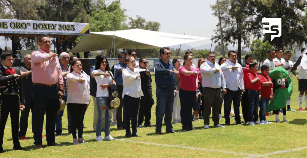 Olivares Reyna inauguró el Pique de Oro, en su tierra Doxey