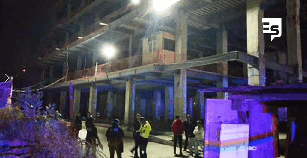 Delincuente muere al caer 12 metros en obra en construcción