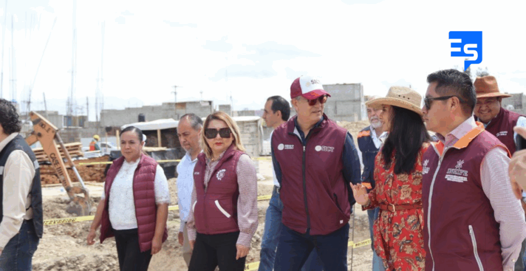 Construcción del plantel de Educación Media Superior en Tizayuca lleva avance