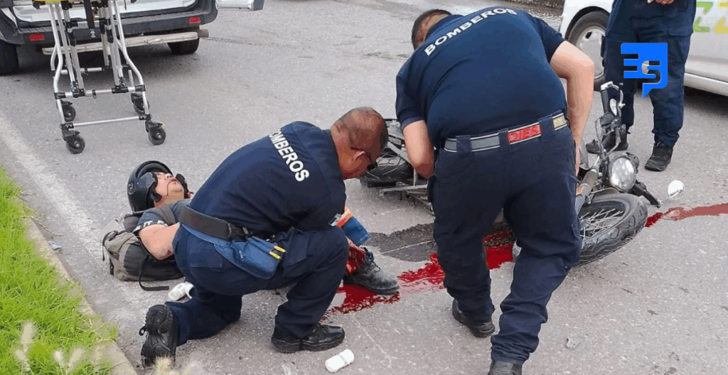Motociclista pierde la pierna en un choque