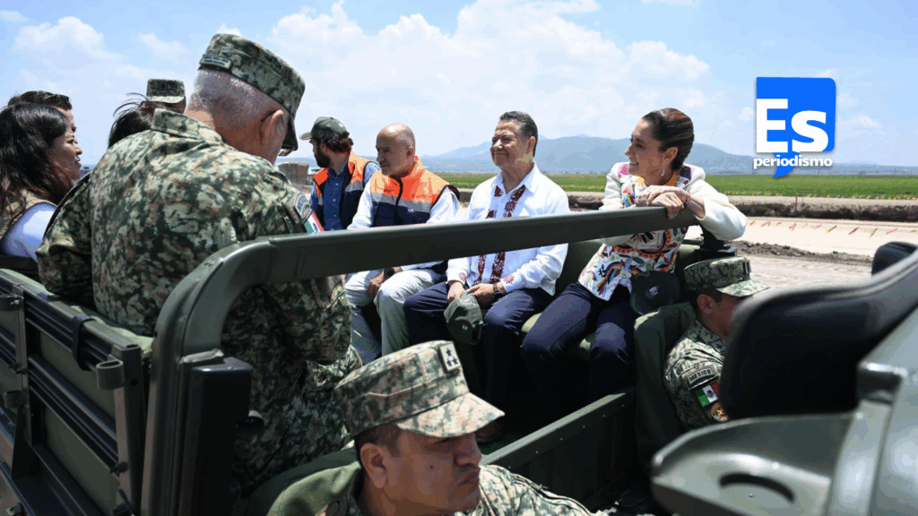 Sheinbaum y Menchaca supervisan avance de construcción del tren México-Pachuca