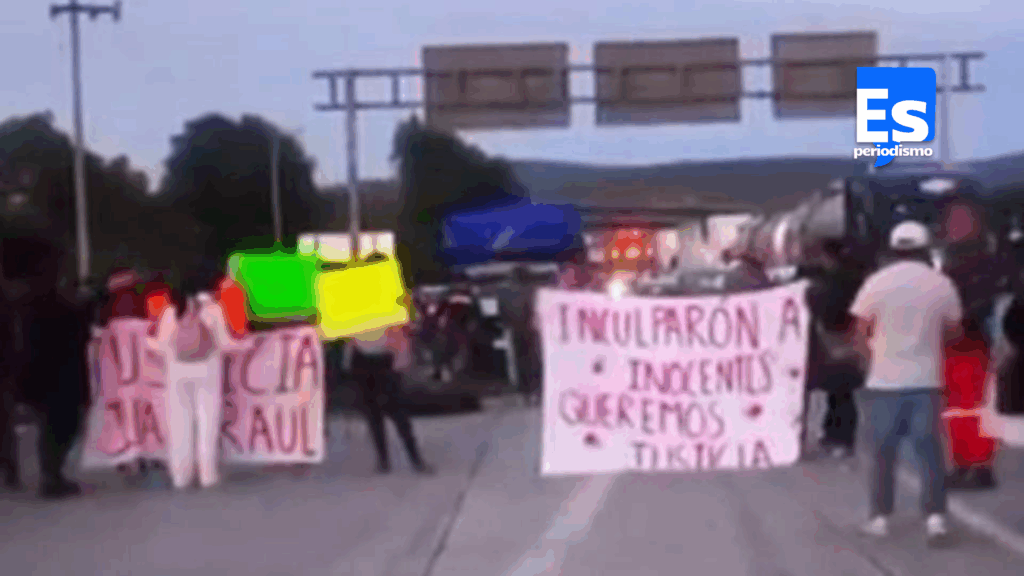 Bloquean caseta en el Arco Norte reclamando el arresto de 2 campesinos