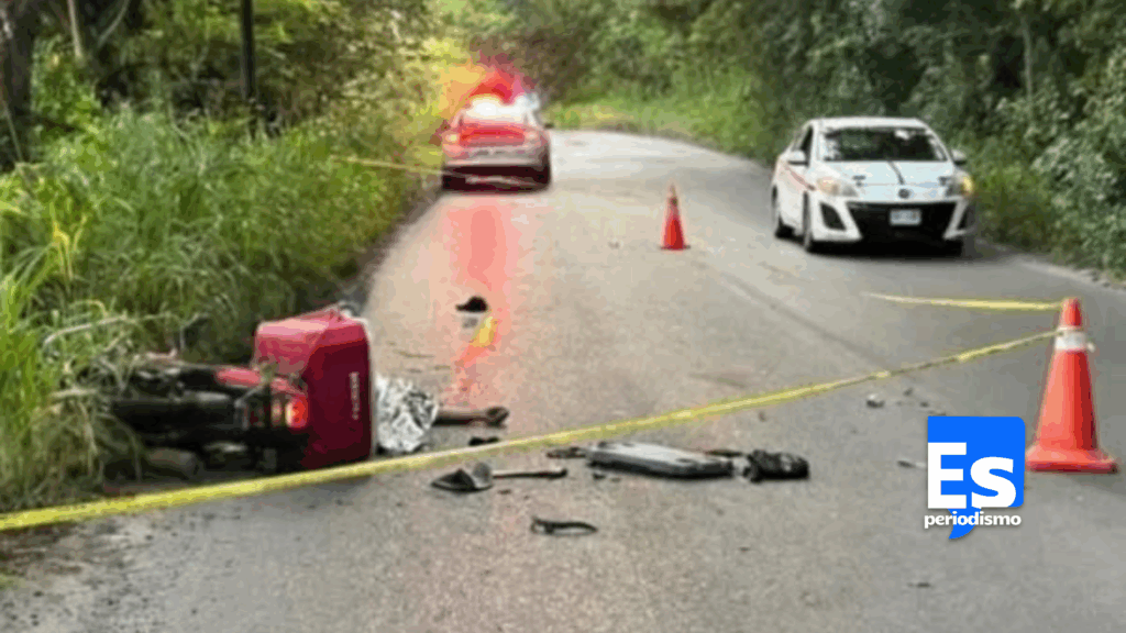 Motociclista pierde la vida en carretera Huejutla–Atlapexco