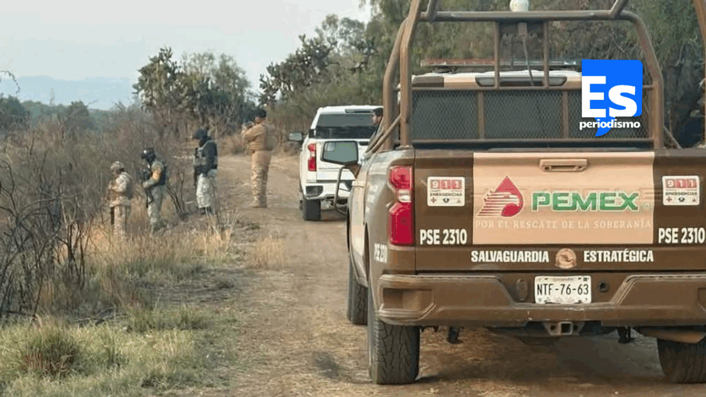 Fuga de combustible por toma clandestina en Pachuca