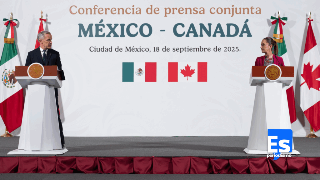 En ese sentido, ambos expresan su compromiso para fortalecer el Tratado entre México, Estados Unidos y Canadá (T-MEC), y la relación comercial bilateral, tras 30 años de libre comercio trilateral exitoso. Asimismo, la presidenta Sheinbaum y el primer ministro Carney reconocen que el deporte une a las naciones e inspira a un mundo más justo y equitativo. En ese contexto, celebran la próxima Copa Mundial de Fútbol 2026 en América del Norte como una oportunidad histórica para mostrar los principios, la diversidad y los valores compartidos que unen a los tres países: México, Canadá y Estados Unidos.