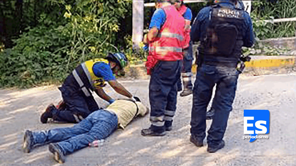 Motociclista alcoholizado derrapa