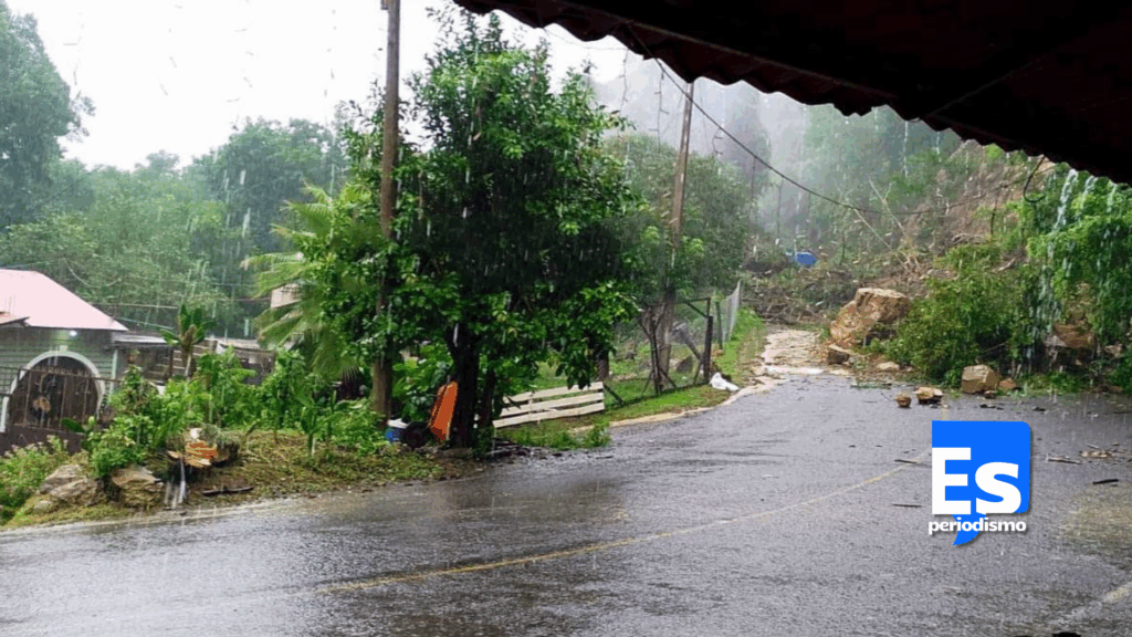 Presencia de lluvia en los 84