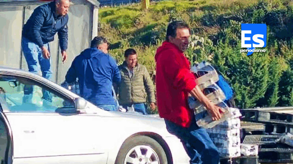 Rapiña por “sed de la mala”, en tráiler volcado con cerveza