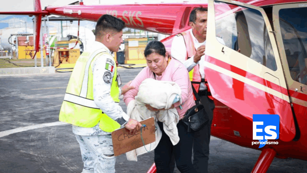 Traslado aéreo de recién nacido enfermo