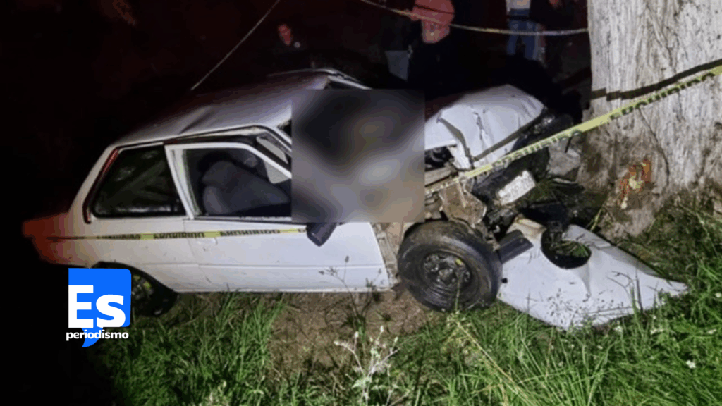 Muere textilero al impactar su vehículo