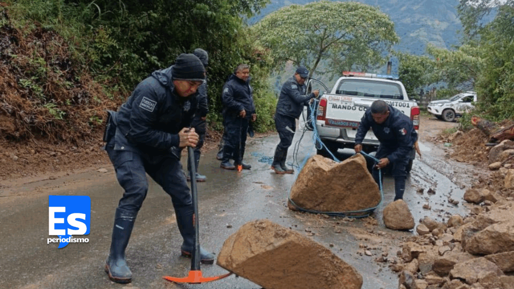 Deslaves menores por lluvias