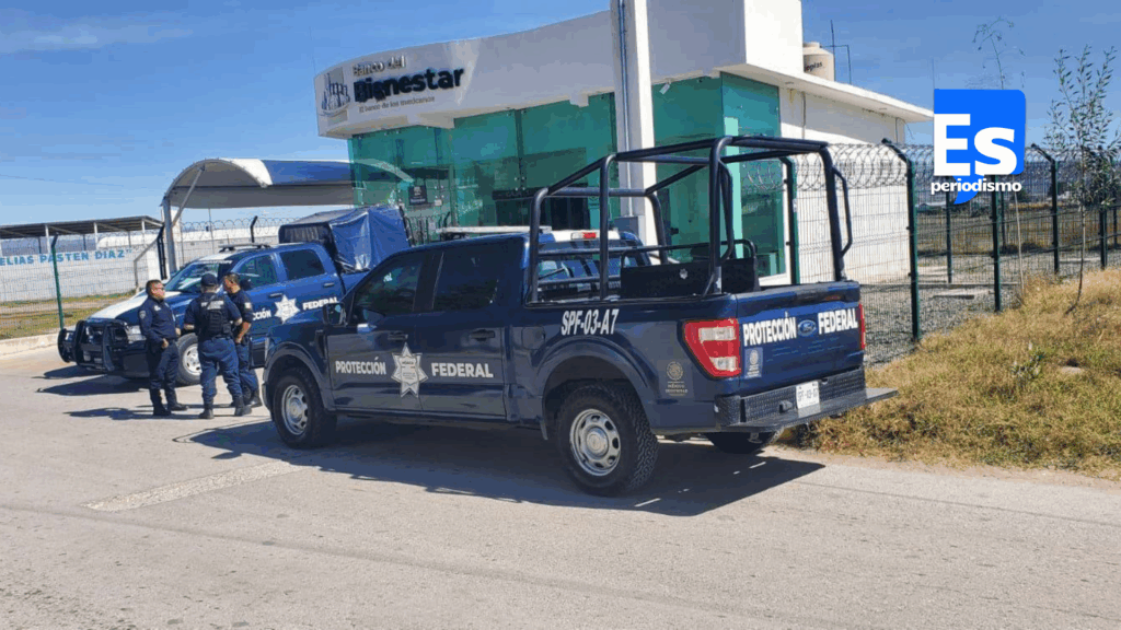 Robaron cajero del banco Bienestar