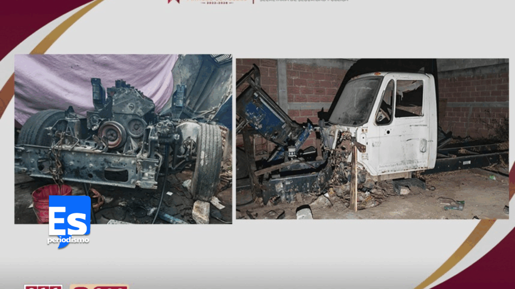 Aseguran predio usado para desarmar