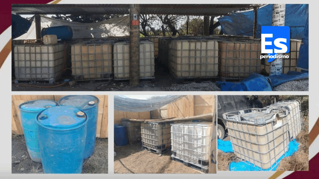 Aseguran sitio de almacenamiento