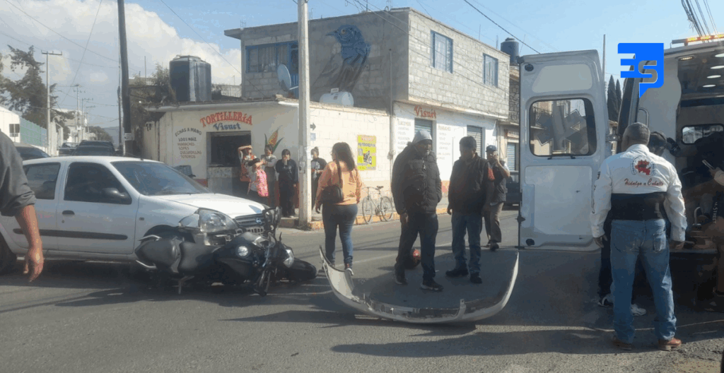 Motociclista resulta lesionado