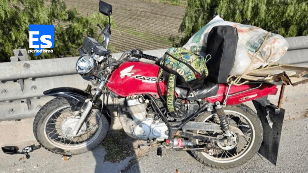 Muere motociclista al derrapar
