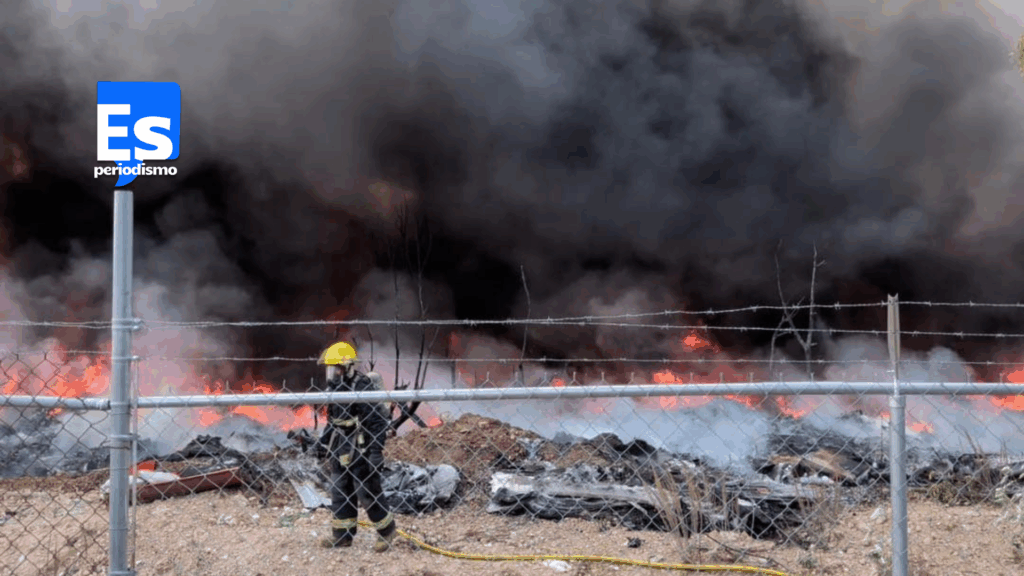 Quema de basura se sale de control