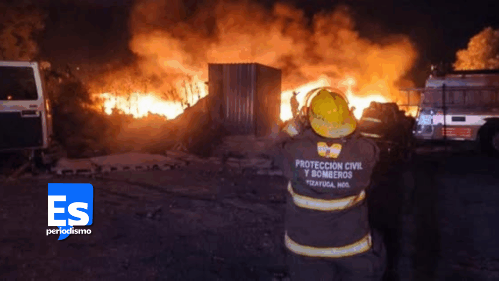 Quema de llantas desata incendio