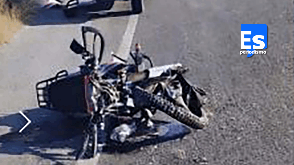Motociclista lesionado al chocar