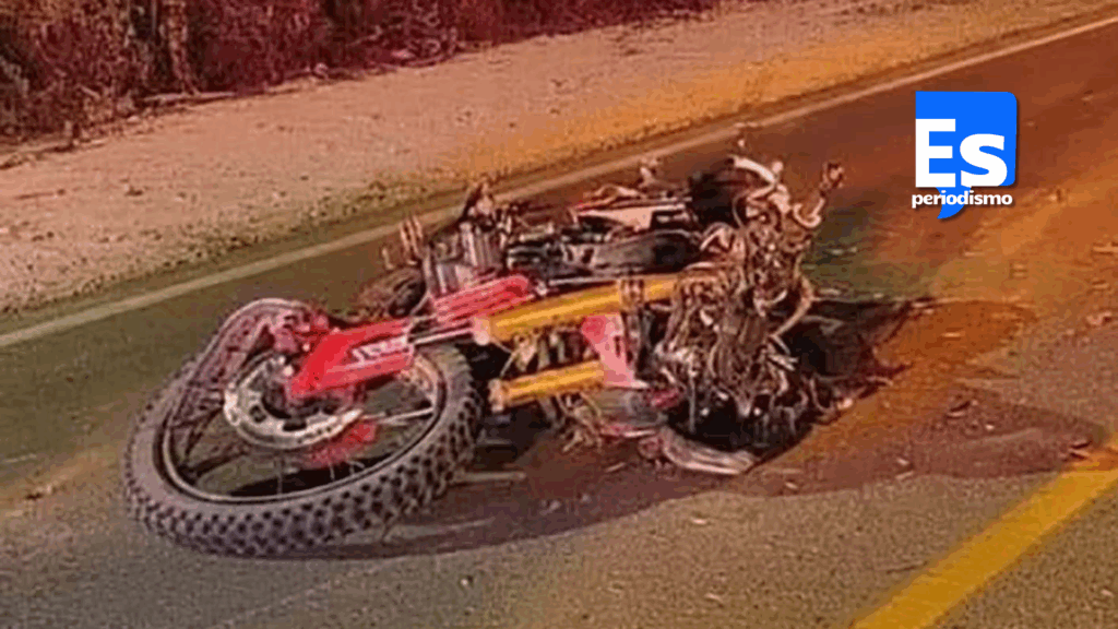 Motociclista muere tras derrapar