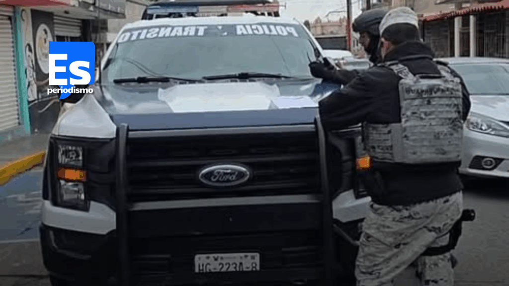 Patrulla municipal de Tula circulaba