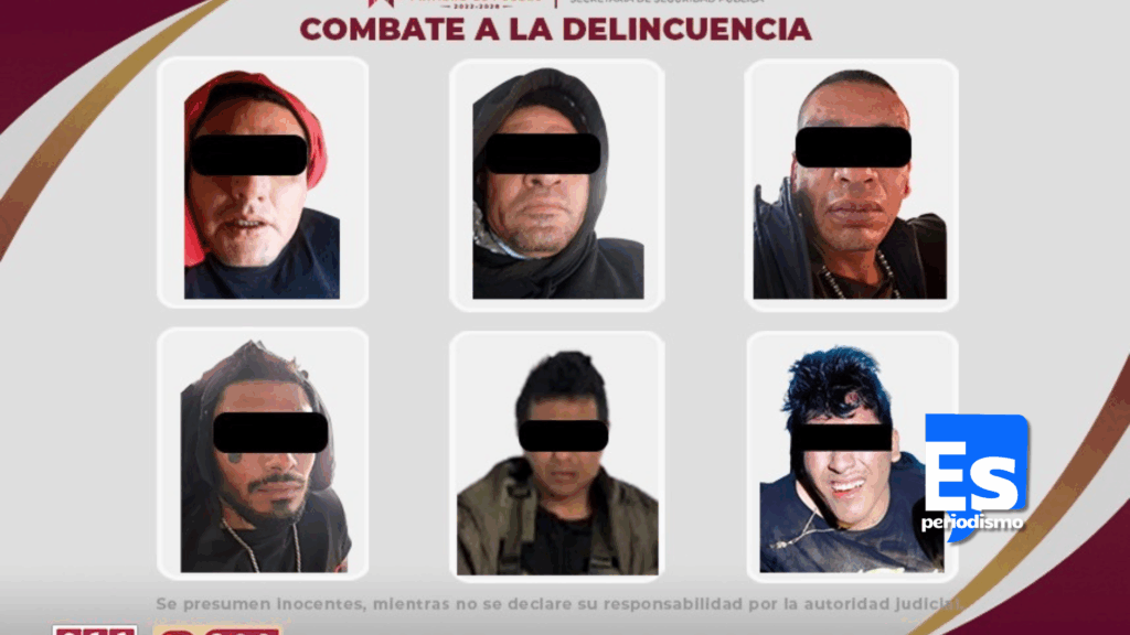 Seis detenidos con arsenales en persecución