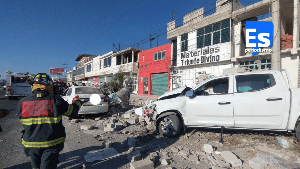 Camioneta atravesó un inmueble