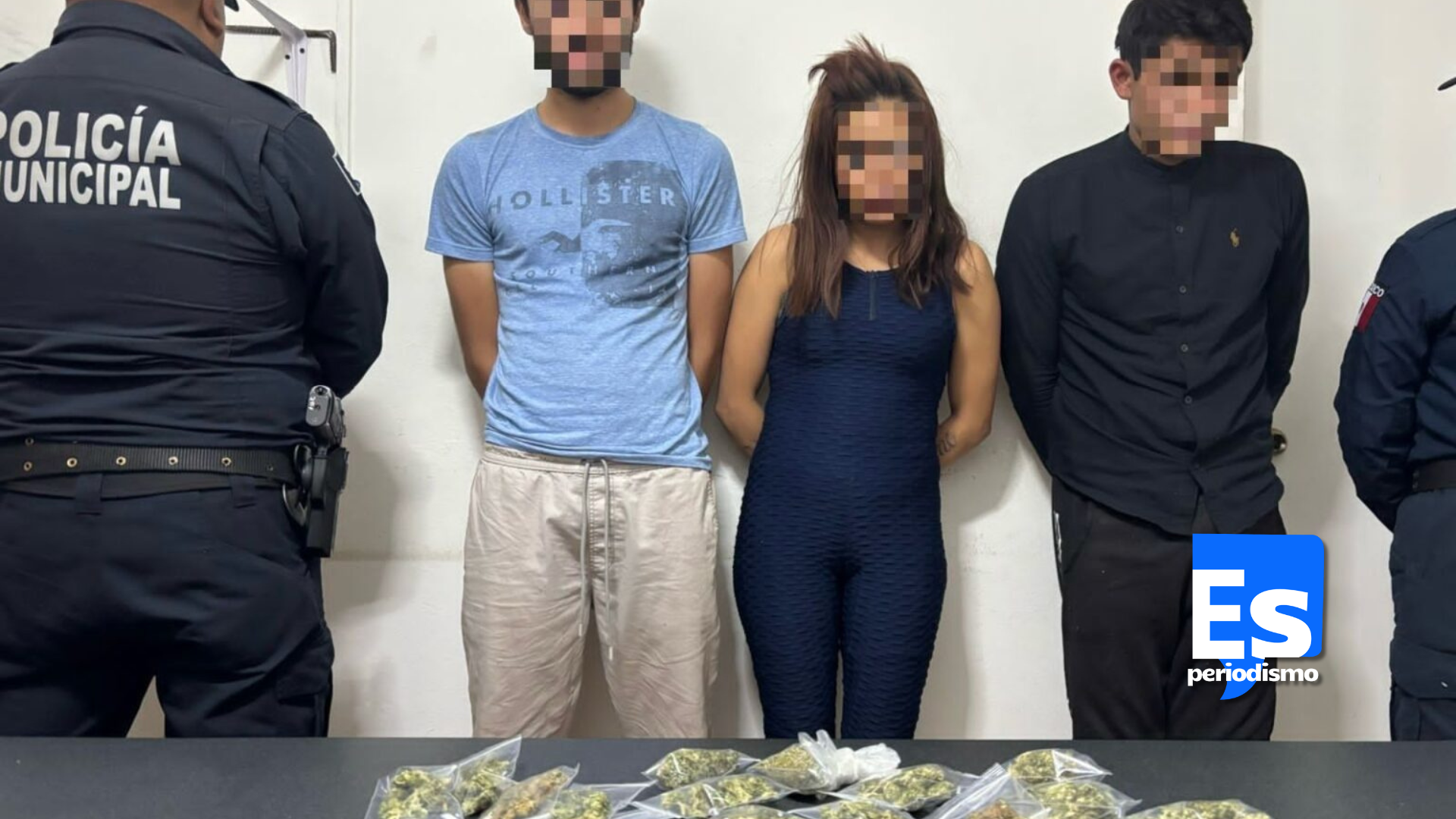 Detienen a tres con arma de fuego y marihuana - Es Periodismo MX