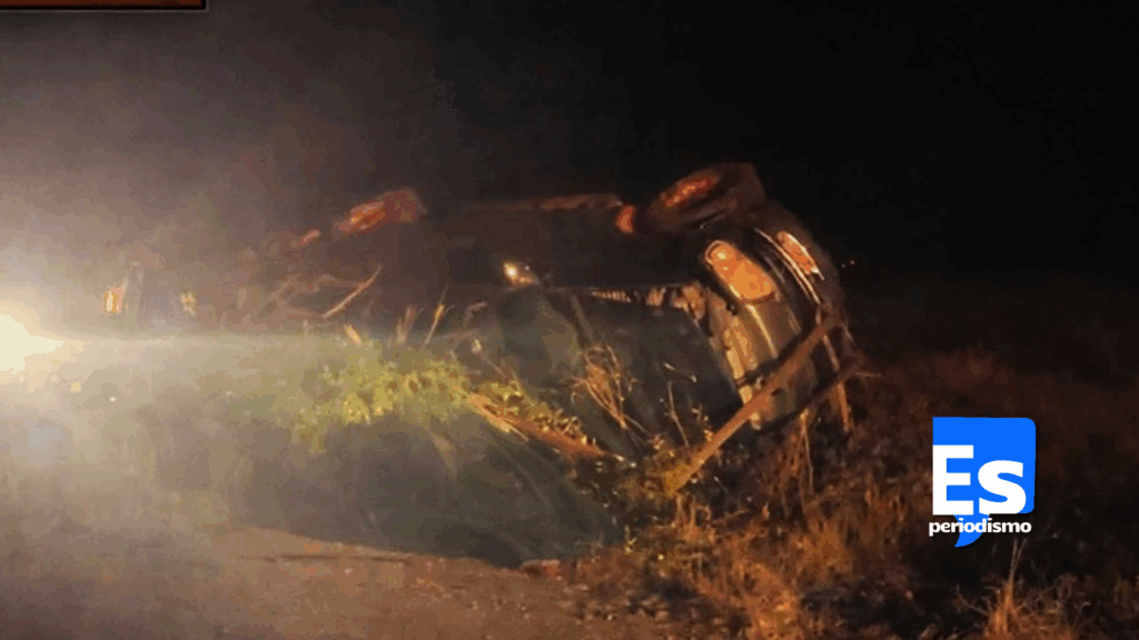 Volcadura de una camioneta