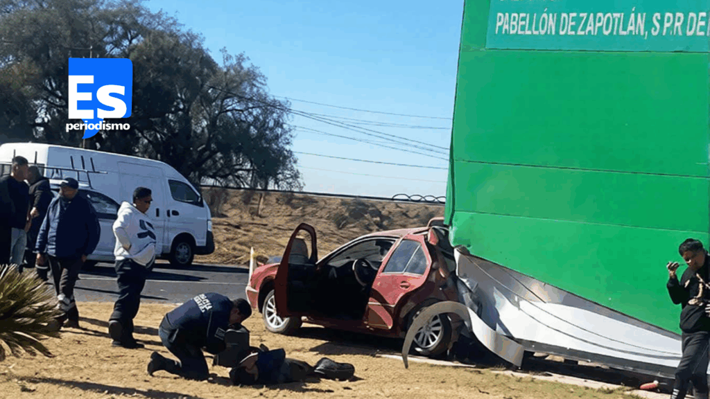 Veloz Seat perdió el control y arrolló