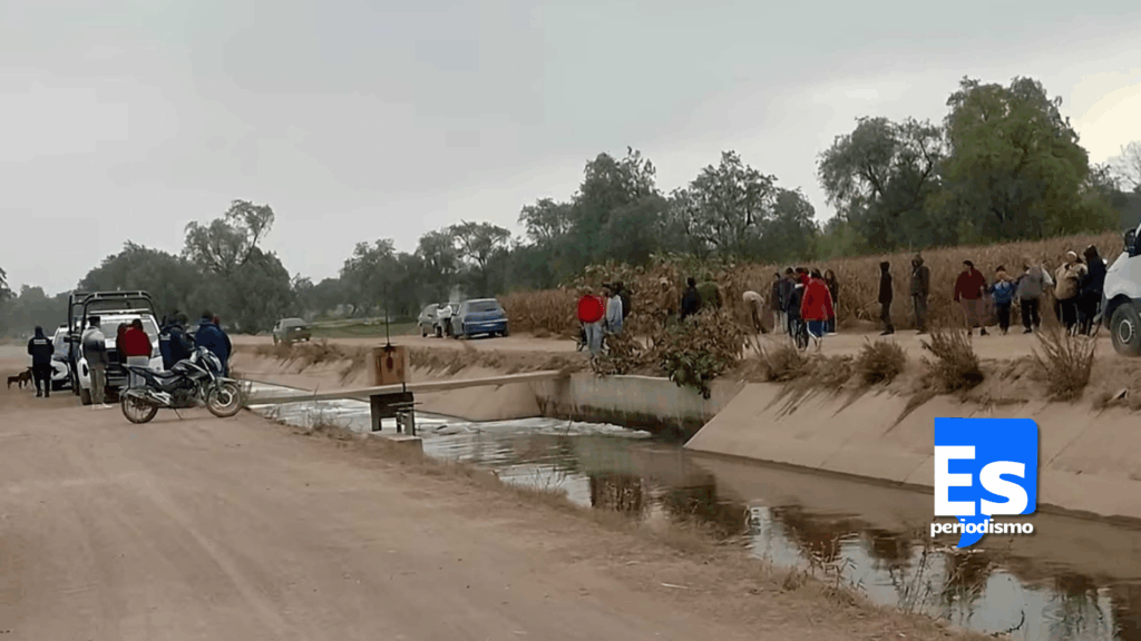 Macabro hallazgo en canal de riego