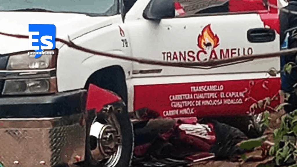 Pipa repartidora de gas atropelló de