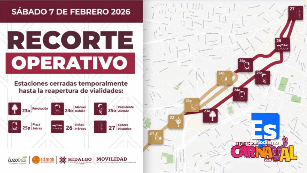 Recortes a recorridos del Tuzobús