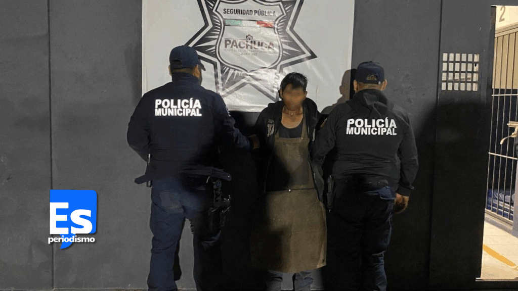 Detiene policía de Pachuca a dos