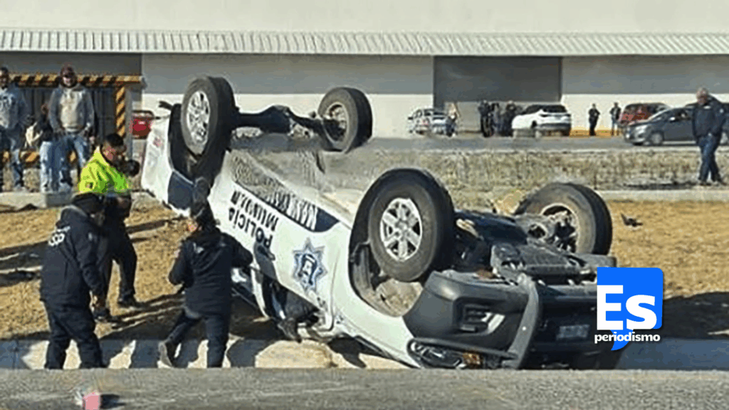 Volcadura de una patrulla