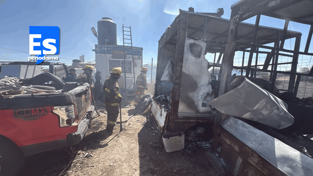 Otro deshuesadero quemado