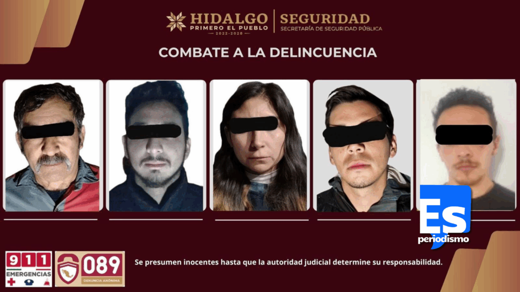 Aseguran a cinco implicados en homicidio