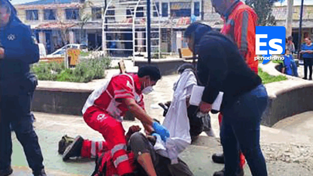 Lesionado al caer mientras reparaba