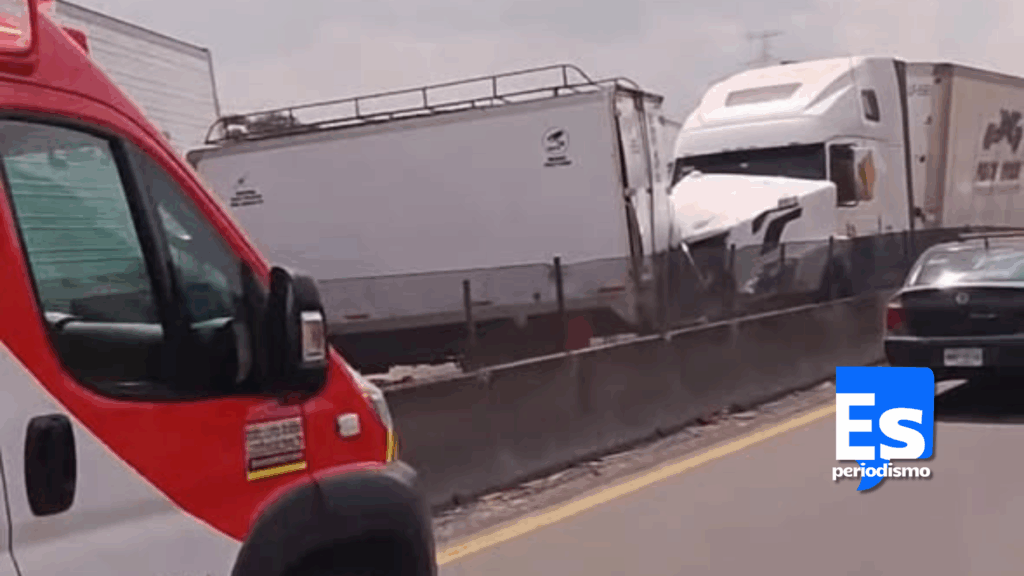 Por carambola de tráileres 1 muerto