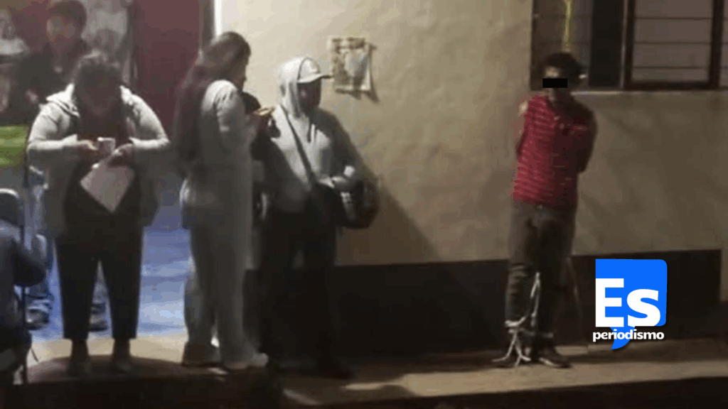 Vecinos capturan y amarran a consumado