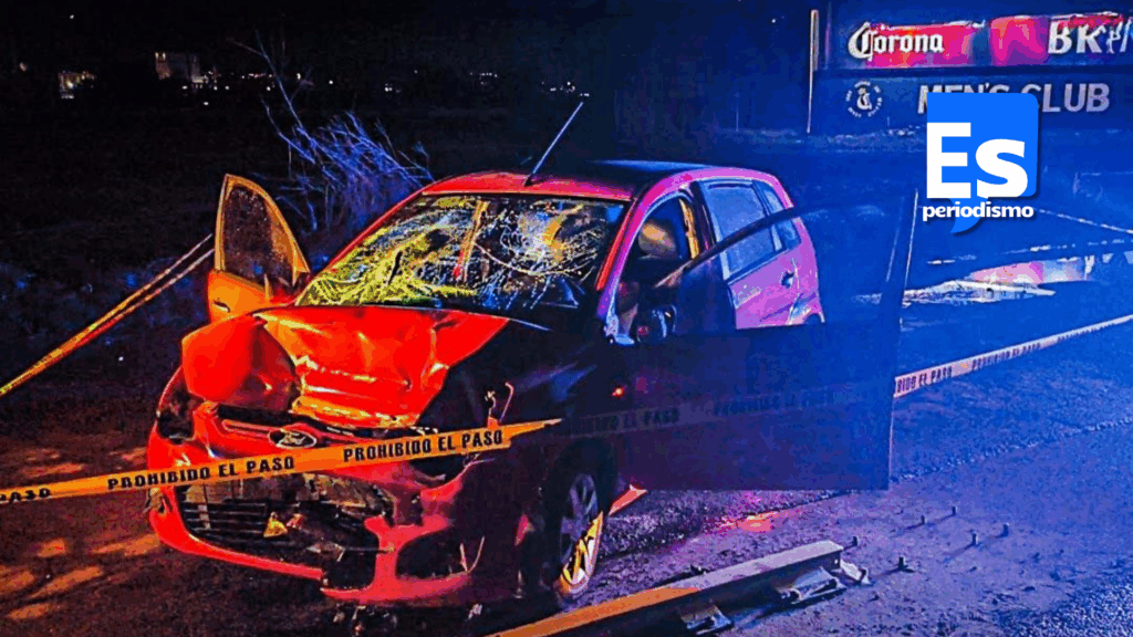 Chocó con la barra de contención y murió