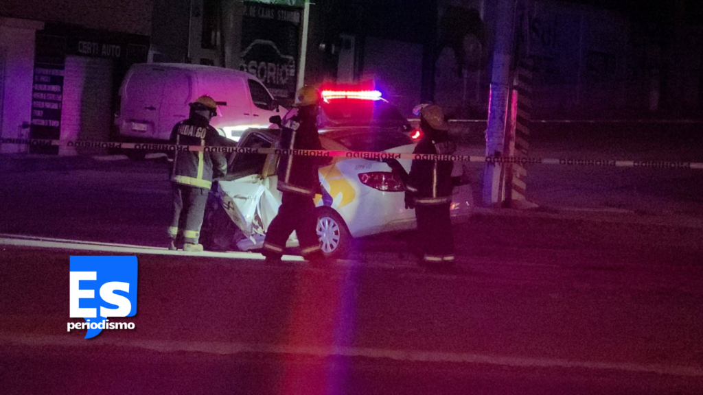 Choque mortal de taxi con