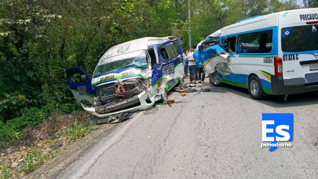 Colisión de unidades de transporte público