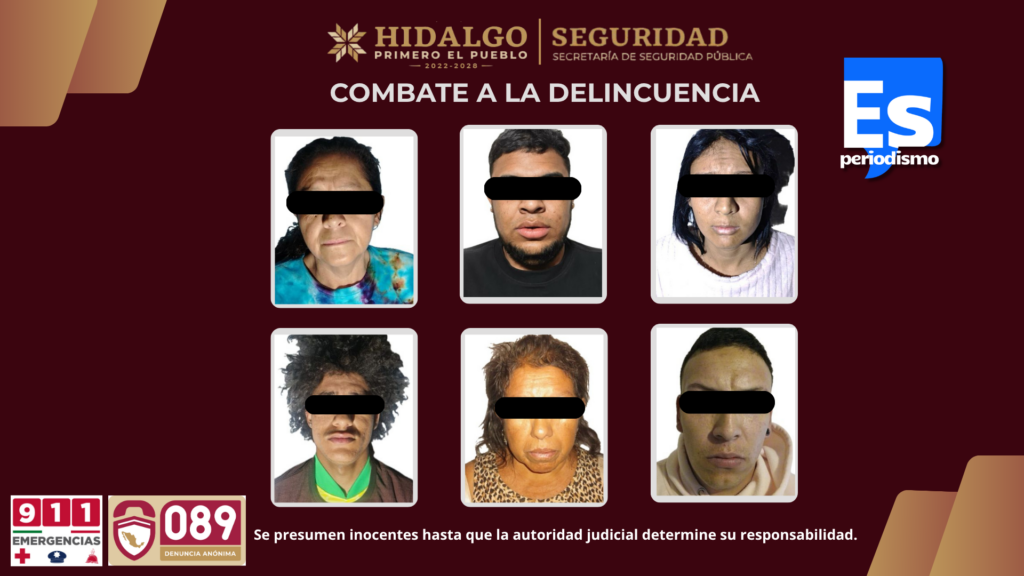 Arrestaron a 6 vinculados al delito