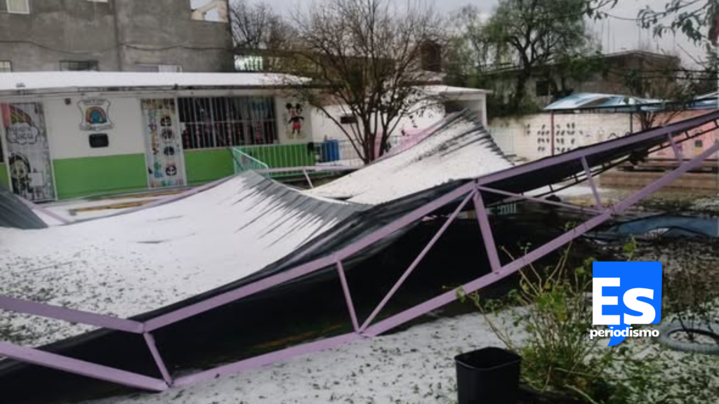 Granizada y tromba deja daños en viviendas