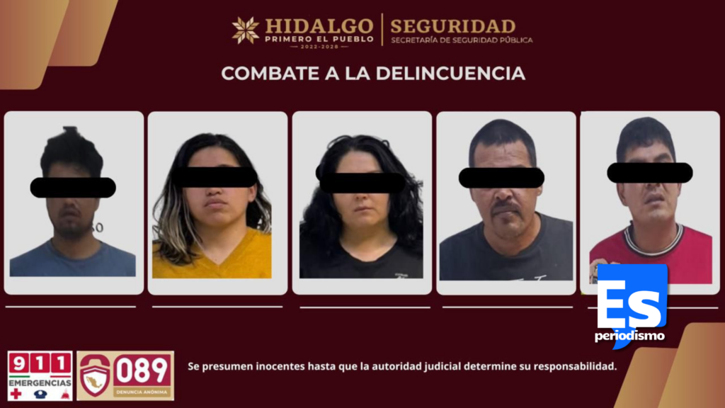 Aseguran a cinco por traslado