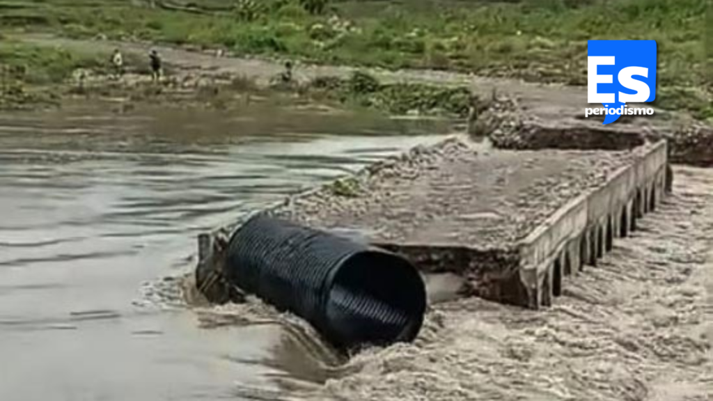 Creciente del río causa destrozos e incomunica