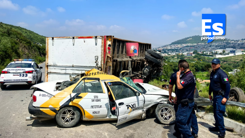 Atienden cuerpos de emergencia accidente